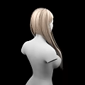 Game and Movie Character With Long Blonde Hair 3D Bust Model