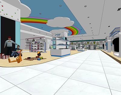 Children's Clothing Store Modern Clothing Store 3d model