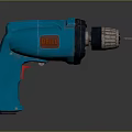Professional Blue Handheld Electric Drill Hardware Tool For Efficient Drilling Tasks 3d model