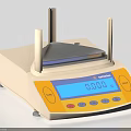 Industrial Electronic Balance with High Precision Digital Display Weighing Platform and Control Buttons 3d model
