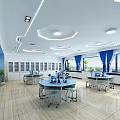 Modern Laboratory Classroom 3d model
