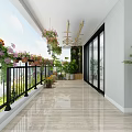 Elegant Modern Dining Room Interior With Chandelier Dining Table Chairs Large Windows And Cabinets