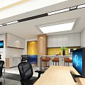 Modern Office Huawei Office Public Office Open Office 3d model