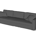 Modern three-seat sofa 3d model