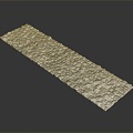 Stone pavement Road path Stone pavement 3d model