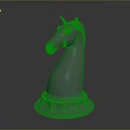 Gray Horse Head Decorative Ornament With Round Base For Daily Life Use