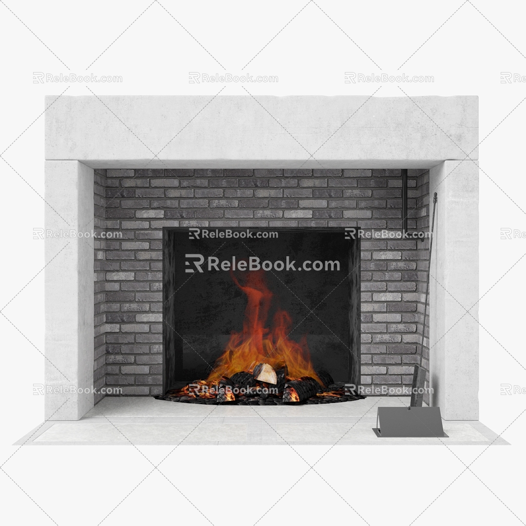 Modern Fireplace Modern Home Furnace Furnace Fireplace European Style 3d model