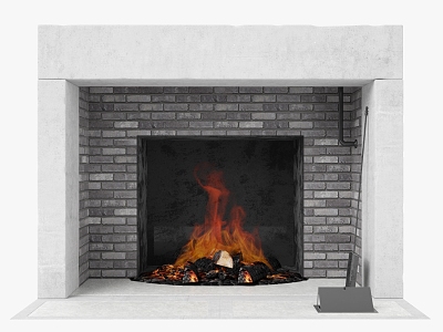 Modern Fireplace Modern Home Furnace Fireplace European Style 3d model