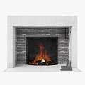 Modern Fireplace Modern Home Furnace Furnace Fireplace European Style 3d model