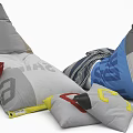 Stylish Modern Multicolor Bean Bag Chairs With Soft Cushions For Home Living Room