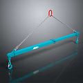 Blue Functional Vehicle With Lifting Beam Chain And Steel Hooks For Industrial Use