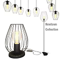 Modern Metal Frame Chandeliers From Newtown Collection With Unique Lighting Designs