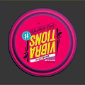 Stylish Pink Daily Use Jar With VIBRA TIONS And Uncutboi Brand Design