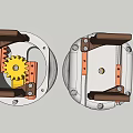 Mechanical Equipment Double Finger Parallel Gripper 3d model
