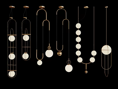 Modern Chandelier Art Chandelier Spherical Chandelier 3d model