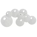 Silver Textured Circular Ornamental Decorative Set for Modern Home Interior Decoration