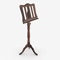 Wooden Music Stand for Musical Instruments with Sturdy Tripod Base and Classic Design