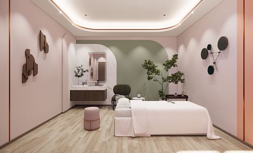 Modern SPA Beauty Room Box Operating Room 3d model