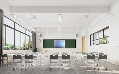 School Classroom General Classroom General Classroom 3d model