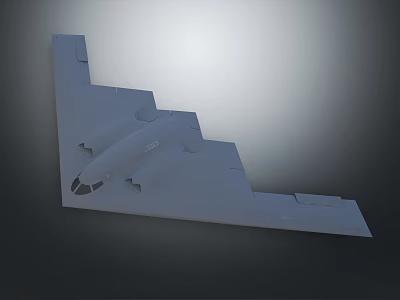 Modern bomber stealth bomber stealth aircraft military aircraft 3d model