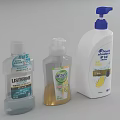 Essential Daily Cleaning Products Mouthwash Hand Soap And Dishwashing Liquid