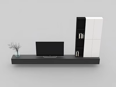 Modern Kitchen Appliances With Black White Cabinet Design And Sleek Finish 3d model