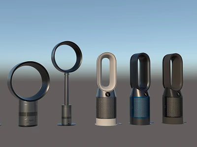 Innovative Bladeless Air Conditioning Fans With Multiple Unique Designs For Home Use 3d model