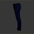 Blue Denim Pants With Black Belt Slim Fit For Casual Style