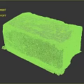 High Quality Natural Stone Block With Textured Surface And Colored Base For Building Projects 3d model