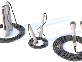 3 rope skipping sports equipment 3d model