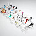 Stylish Modern Leisure Chairs Collection Featuring Various Colors And Unique Designs