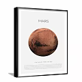 Mars The Fourth Planet from the Sun with Red Surface in Solar System 3d model