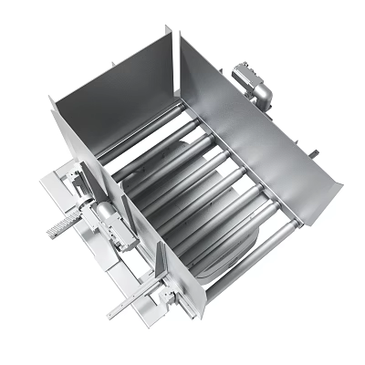 Heavy Duty Industrial Steel Equipment With Roller Structure Frame And Support Brackets 3d model