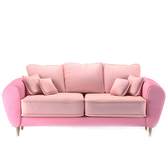 Modern double sofa 3d model