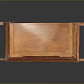 Classic Wooden Display Cabinet With Glass Door And Decorative Carved Legs