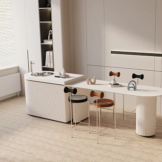 Modern table combination 3d model