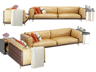 Modern Combination Sofa Multiplayer Sofa 3d model