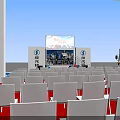 Car Exhibition Booth Design With Trucks Display Stands And Exhibition Stands