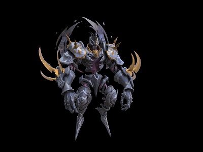 Void Knight Alien Warrior Void Undead Soldier 3d model