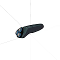 Modern Electric Shaver With Three Blades Dark Green And Blue Accents
