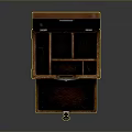 Open Wooden Jewelry Box With Mirror Multiple Compartments And Drawer Design