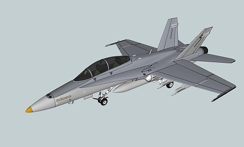 FA18D Fighter 3d model