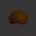 Orange Hooded Fantasy Game Movie Character 3D Render Model With Long Fur Details