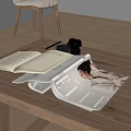 Modern Books Books Books 3d model