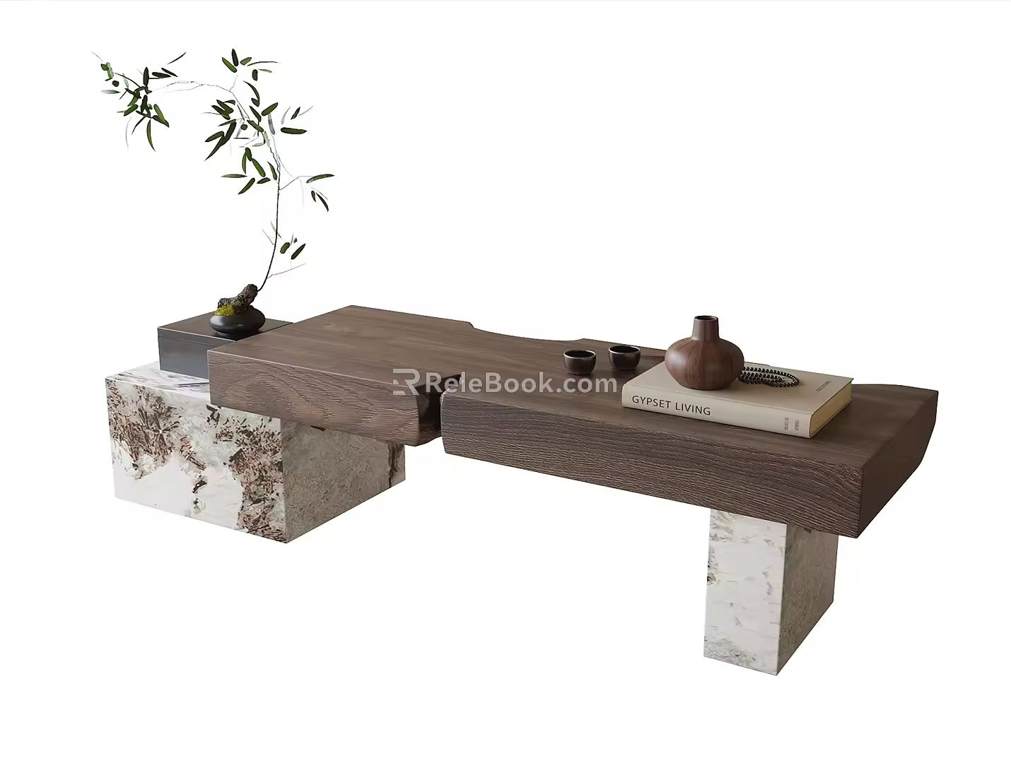 Modern bench porch bench 3d model