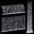 Garden Landscape Design Featuring Elegant Flowing Water Curtains And Cascading Water Elements