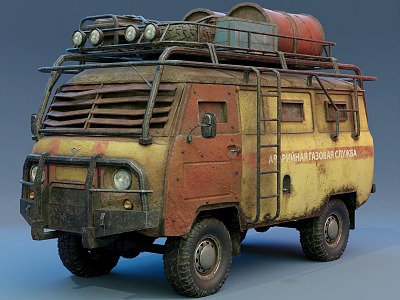 doomsday chariot wasteland car doomsday vehicle 3d model