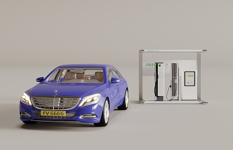 Automobile Charging Pile 3d model