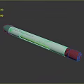 Laboratory Sampling Device With Green Body And Red Cap For Medical Testing