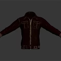 Brown Leather Jacket With Front Zipper Practical Pockets And Classic Collar For Casual Daily Wear